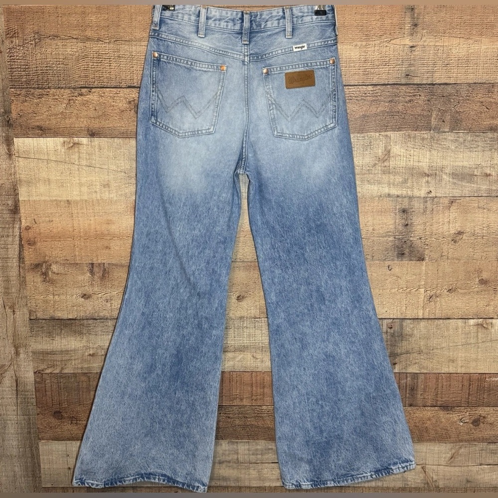 WRANGLER Wanderer 622 Jeans size 26 High Rise Flare 30” Inseam Bell Bottoms - Picture 4 of 13